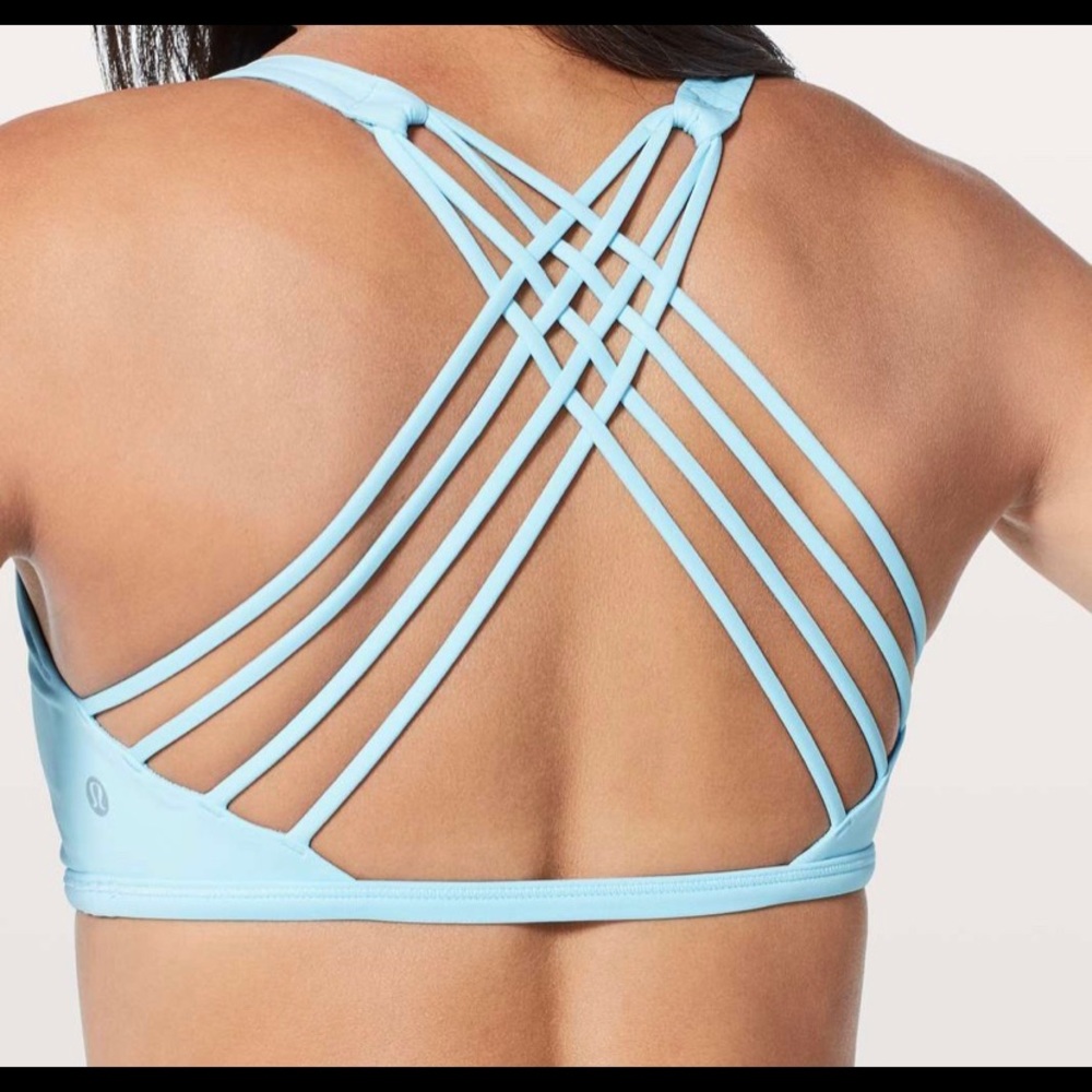 Lululemon Free to Be Wild Sports Bra (Sky blue)